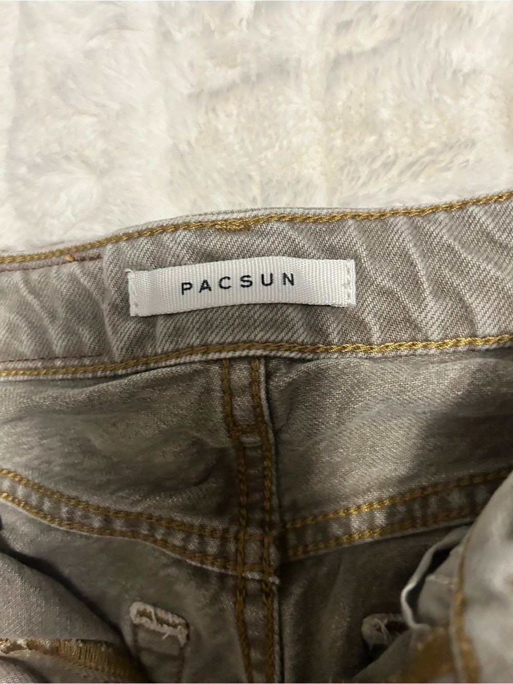 Pacsun 23W khaki/tan high rise jeans - Picture 3 of 4